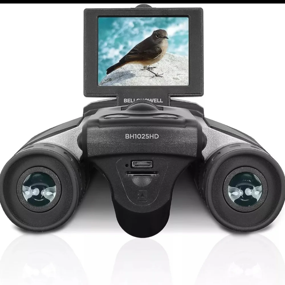 BELL+HOWELL BH1025HD 10X25 BINOCULARS WITH 2.5K HD DIGITAL CAMERA New Sealed Box